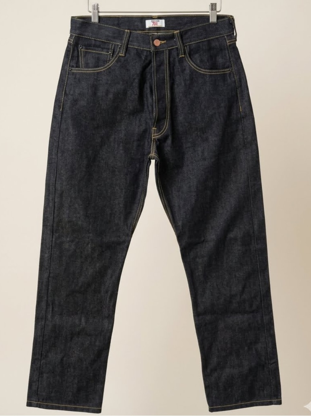 Vintage Men's Raw X-Factor 701 Dark Indigo Straight Jeans, Rigid & Unwashed NWOT